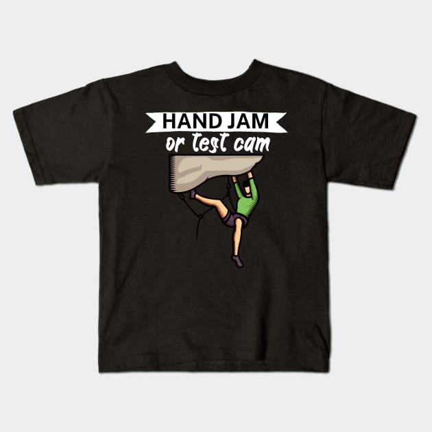 Hand jam or test cam Kids T-Shirt by maxcode
